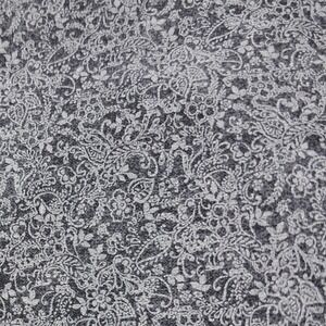 Fabric Traditions‎ Fabric, Gray Floral Print, 1/2 Yard x 44" Wide, Quilting